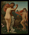The Cup of Love, Elihu Vedder (American, New York 1836–1923 Rome), Oil on wood, American