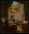 Art Students, Louis Lang (American, Bad Waldsee, Germany 1814–1893 New York), Oil on canvas, American