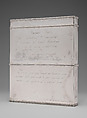 Map Case, Louis Boudo (1786–1827), Silver, American