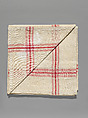 Neckerchief, United Society of Believers in Christ’s Second Appearing (“Shakers”) (American, active ca. 1750–present), Cotton, woven, American, Shaker