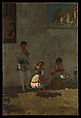 A Street Scene in Seville, Thomas Eakins (American, Philadelphia, Pennsylvania 1844–1916 Philadelphia, Pennsylvania), Oil on canvas, American