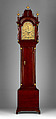 Eight-Day Tall Case Clock with Musical Movement, Movement by Daniel Burnap (American, 1759–1838), Cherry, pine, brass, glass, American