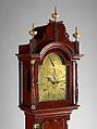 Eight-Day Tall Case Clock with Musical Movement, Movement by Daniel Burnap (American, 1759–1838), Cherry, pine, brass, glass, American
