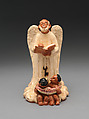 St. Peter with angels eating watermelon, Mildred Walquist, Earthenware, American