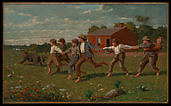 Snap the Whip, Winslow Homer (American, Boston, Massachusetts 1836–1910 Prouts Neck, Maine), Oil on canvas, American