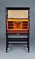 Secrétaire à abattant, Herter Brothers (German, active New York, 1864–1906), Ebonized cherry, maple, and brass, American