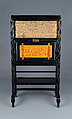 Secrétaire à abattant, Herter Brothers (German, active New York, 1864–1906), Ebonized cherry, maple, and brass, American