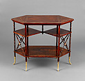 Table, A. and H. Lejambre (American, Philadelphia, Pennsylvania, active 1865–ca. 1907), Mahogany, brass, mother-of-pearl, American