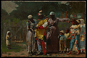 Dressing for the Carnival, Winslow Homer (American, Boston, Massachusetts 1836–1910 Prouts Neck, Maine), Oil on canvas, American