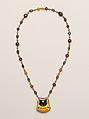 Necklace, Designed by Louis C. Tiffany (American, New York 1848–1933 New York), Alexandrite, semi-precious stones, gold, American