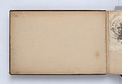 Scrapbook, John Singer Sargent (American, Florence 1856–1925 London), Album containing ephemera and drawings (pencil and gouache on paper), American