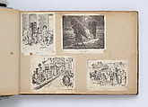 Scrapbook, John Singer Sargent (American, Florence 1856–1925 London), Album containing ephemera and drawings (pencil and gouache on paper), American