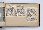 Scrapbook, John Singer Sargent (American, Florence 1856–1925 London), Album containing ephemera and drawings (pencil and gouache on paper), American