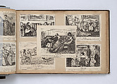 Scrapbook, John Singer Sargent (American, Florence 1856–1925 London), Album containing ephemera and drawings (pencil and gouache on paper), American