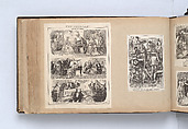 Scrapbook, John Singer Sargent (American, Florence 1856–1925 London), Album containing ephemera and drawings (pencil and gouache on paper), American