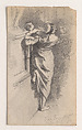 Scrapbook, John Singer Sargent (American, Florence 1856–1925 London), Album containing ephemera and drawings (pencil and gouache on paper), American