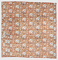 Thirteen-patch block quilt with Japanesque backing fabric, Unknown Maker, American, Cotton, American