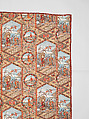Thirteen-patch block quilt with Japanesque backing fabric, Unknown Maker, American, Cotton, American
