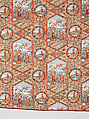 Thirteen-patch block quilt with Japanesque backing fabric, Unknown Maker, American, Cotton, American