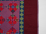 Amish Double Nine-patch quilt, Unknown Amish Maker, Lancaster County, Pennsylvania, United States, Wool and cotton, American