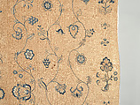 Bedcover with appliqued crewel embroidery motifs, Member of the Cabot family (American (Massachusetts), 18th century), Linen, embroidered with wool and silk, American