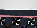 Tumbling Blocks quilt, Alma (?) Yoder (American (Kalona, Iowa)), Cotton, silk, and velvet, American