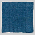 Nine-patch Postage Stamp quilt, Unknown maker, American, probably Pennsylvania, Cotton, silk, and wool, American