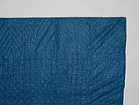 Nine-patch Postage Stamp quilt, Unknown maker, American, probably Pennsylvania, Cotton, silk, and wool, American