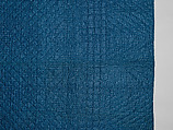 Nine-patch Postage Stamp quilt, Unknown maker, American, probably Pennsylvania, Cotton, silk, and wool, American