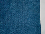 Nine-patch Postage Stamp quilt, Unknown maker, American, probably Pennsylvania, Cotton, silk, and wool, American