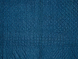 Nine-patch Postage Stamp quilt, Unknown maker, American, probably Pennsylvania, Cotton, silk, and wool, American