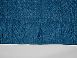 Nine-patch Postage Stamp quilt, Unknown maker, American, probably Pennsylvania, Cotton, silk, and wool, American