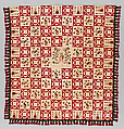 Pictorial Quilt, Euphemia Kichlein (American, Bucks County, Pennsylvania 1818–1885), Cotton, wool and silk, American