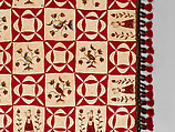 Pictorial Quilt, Euphemia Kichlein (American, Bucks County, Pennsylvania 1818–1885), Cotton, wool and silk, American