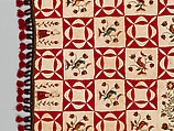 Pictorial Quilt, Euphemia Kichlein (American, Bucks County, Pennsylvania 1818–1885), Cotton, wool and silk, American