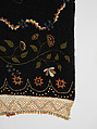 Embroidered blanket, Polly Delano (American, Rochester, Massachusetts 1795-1864 Plymouth, Massachusetts), Wool, American