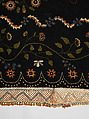 Embroidered blanket, Polly Delano (American, Rochester, Massachusetts 1795-1864 Plymouth, Massachusetts), Wool, American
