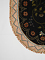 Embroidered blanket, Polly Delano (American, Rochester, Massachusetts 1795-1864 Plymouth, Massachusetts), Wool, American