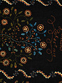 Embroidered blanket, Polly Delano (American, Rochester, Massachusetts 1795-1864 Plymouth, Massachusetts), Wool, American