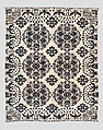 Coverlet, Unknown weaver, Wool and cotton, double cloth, American
