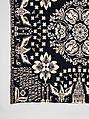 Coverlet, Unknown weaver, Wool and cotton, double cloth, American