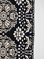 Coverlet, Unknown weaver, Wool and cotton, double cloth, American