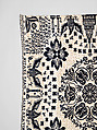 Coverlet, Unknown weaver, Wool and cotton, double cloth, American