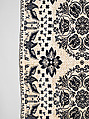 Coverlet, Unknown weaver, Wool and cotton, double cloth, American