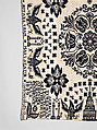 Coverlet, Unknown weaver, Wool and cotton, double cloth, American