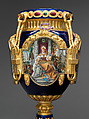 Vase (Old World), Decorated by Joseph S. Potter (1822–1904), Porcelain with enameled and gilded decoration, American