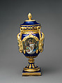 Vase (New World), Decorated by Joseph S. Potter (1822–1904), Porcelain with enameled and gilded decoration, American
