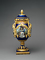 Vase (New World), Decorated by Joseph S. Potter (1822–1904), Porcelain with enameled and gilded decoration, American