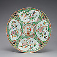 Plate, Porcelain, Chinese, for American market