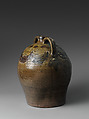 Dave (later recorded as David Drake) (American, ca. 1801–1870s), Alkaline-glazed stoneware with kaolin and iron slip